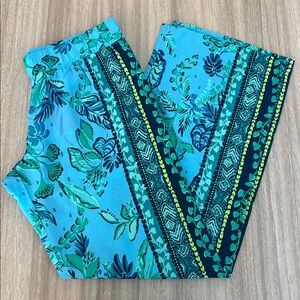 New Lilly Pulitzer Bal Harbour Palazzo Wide Leg Pull On Pants Size Medium
